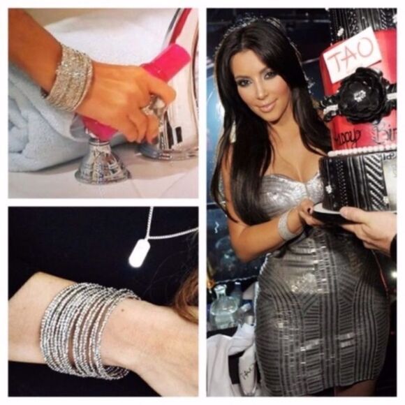 Stella & Dot Bardot Spiral Bangle Bracelet Silver - Picture 5 of 11